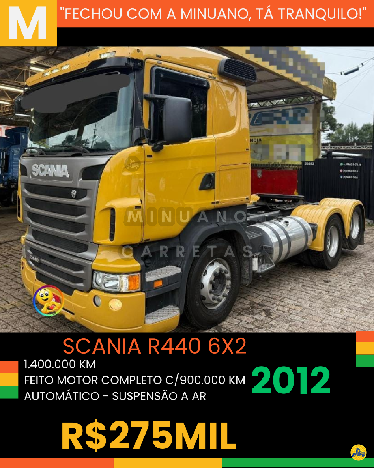 CAMINHAO SCANIA SCANIA R440 Cavalo Mecânico Cavalo 6x2 Minuano Carretas VACARIA RIO GRANDE DO SUL RS